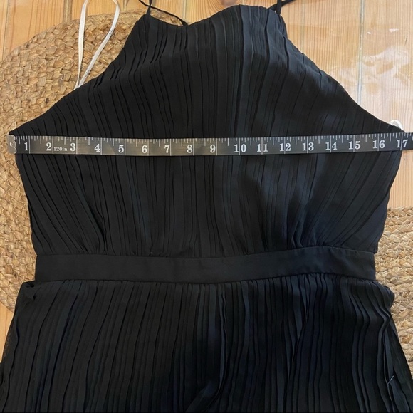 NWOT Lulus Came For Cocktails Black Pleated Tiered Lace Maxi Dress - Picture 13 of 16